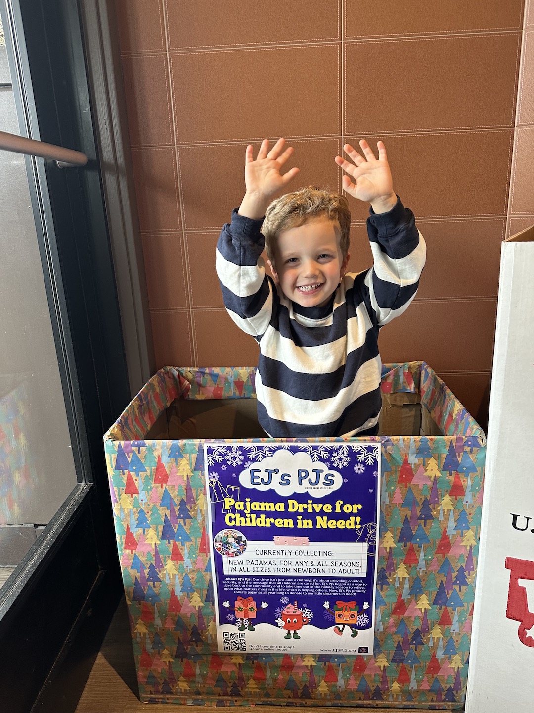 Kid in a box - EJ's PJs